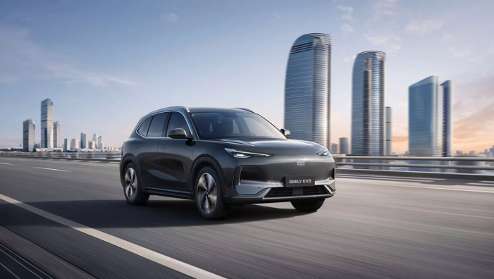 Geely EX5 впервые в ТОП-5 самых популярных электромобилей